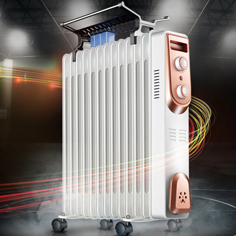 斯宝路 容声油丁取暖器 电热式电暖器电暖气片家用恒温浴室电热油丁取暖器送父母感恩节实用礼品 9片 黑色油丁